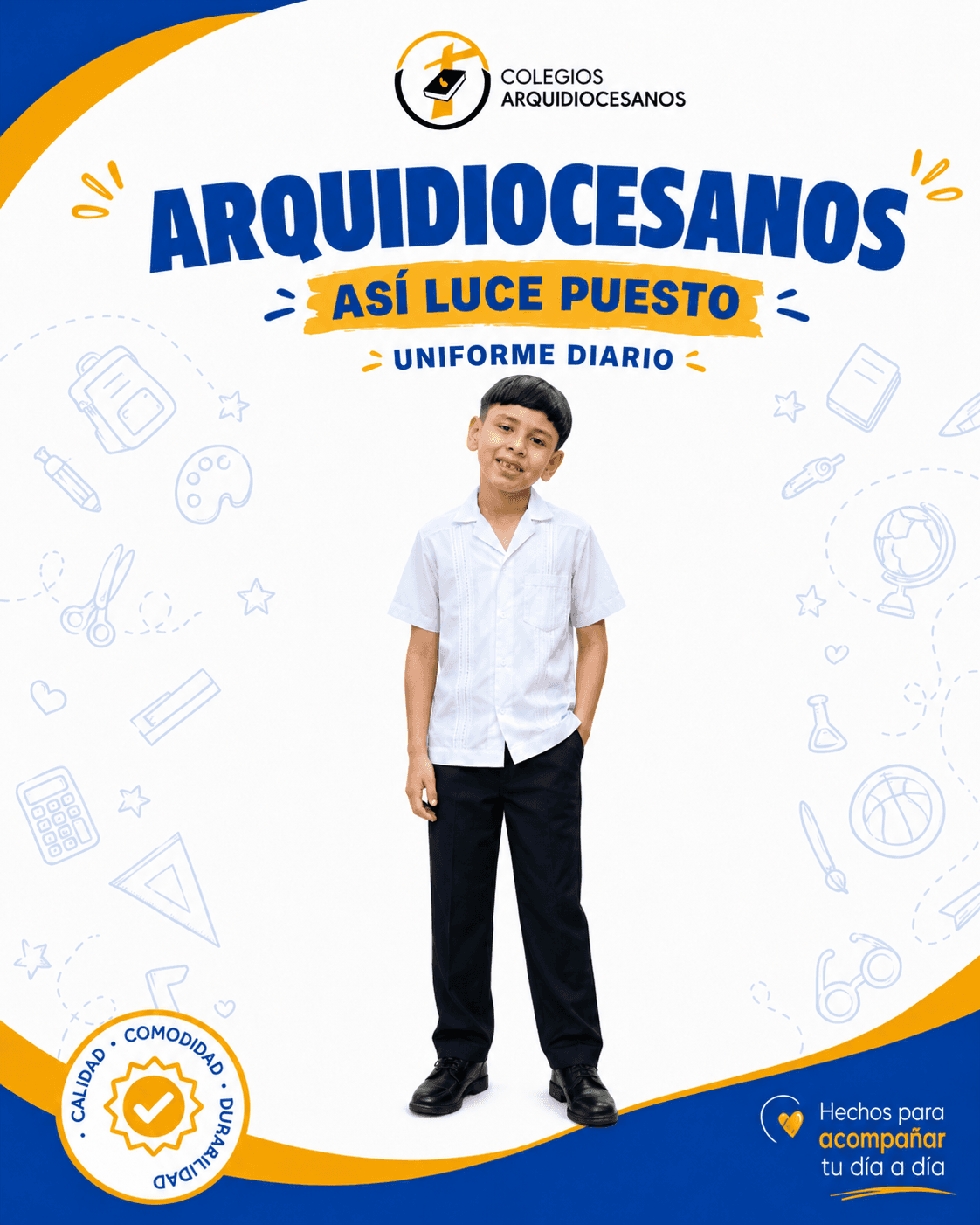 Uniforme diario masculino de Colegios Arquidiocesanos